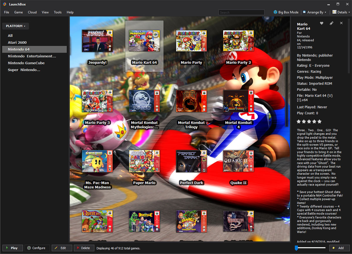 steam sega emulator default launcher